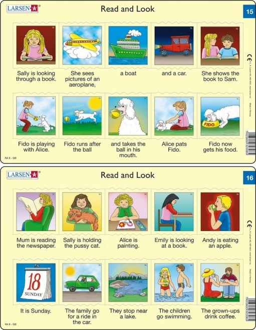 Puzzle English – short sentences, 10 pieces