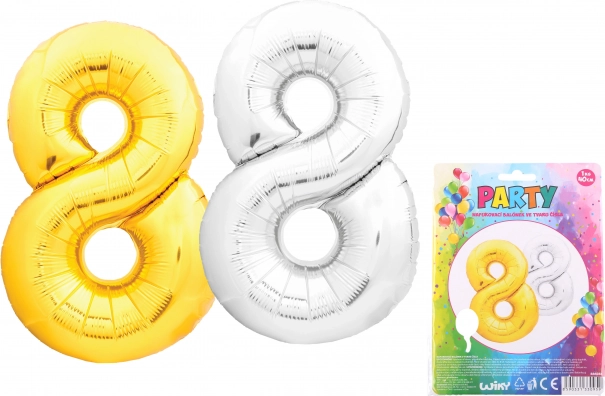 Ballon gonflable numéro 8 40 cm