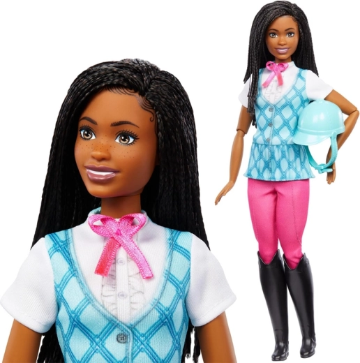 Mattel Barbie Mysteries Brooklyn lovas baba sisakkal