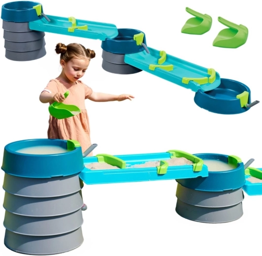 AquaPlay Mudway Flow – set di costruzione d’acqua per bambini, 28 pezzi