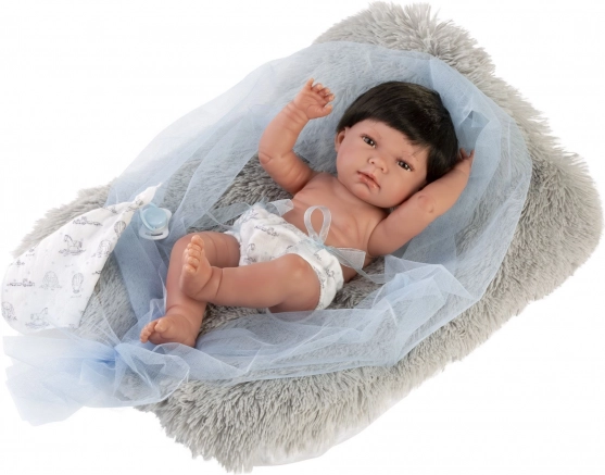 Realistic Baby Doll Llorens New Born Baby Boy with Full Vinyl Body 40 cm