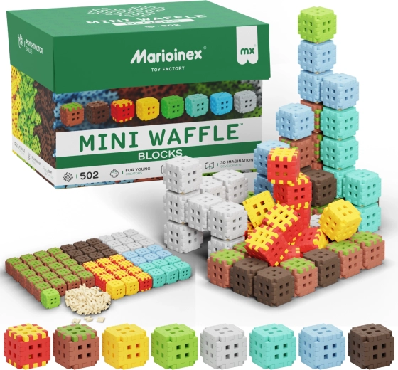 Bouwset Mini Waffle Blocks 502 stuks MARIOINEX