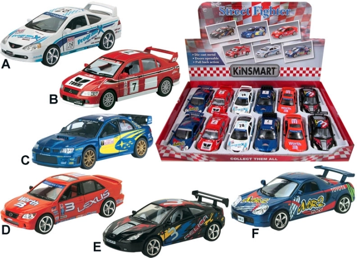 Modèle de voiture de course en métal à rétrofriction