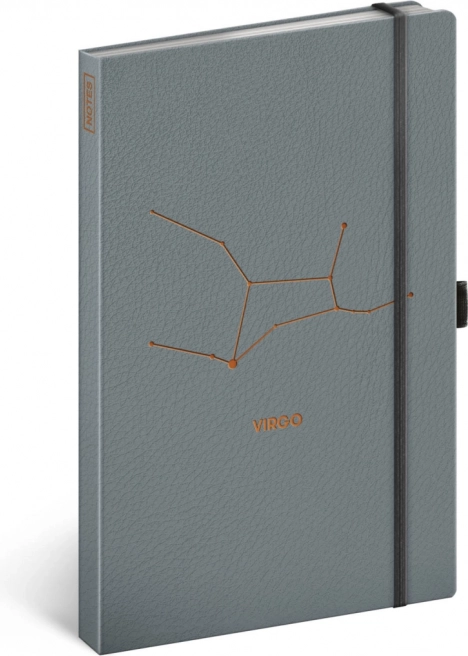 Zodiac Notebook Virgo, ruled 13 × 21 cm