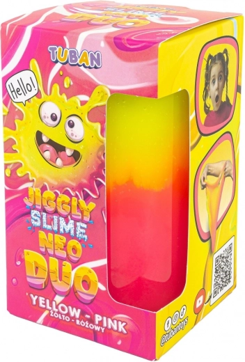 Tuban jiggly slime neo duo dvobarvni 430 g rumeno-rožnat