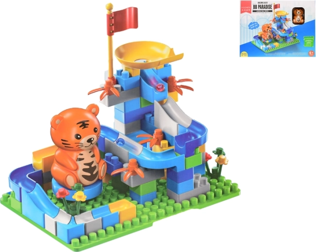 Gradbeni komplet s progo in živalco, 87 kosov