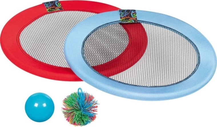 Goki throwing and catching game with balls