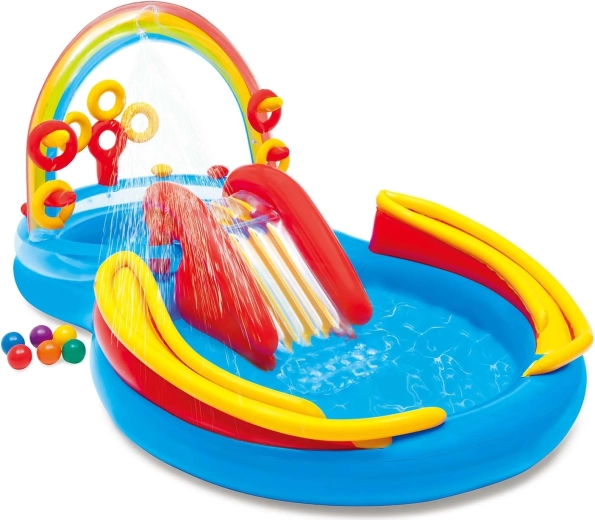 Aire de jeux aquatique gonflable Arc-en-ciel 297 × 193 × 135 cm Intex