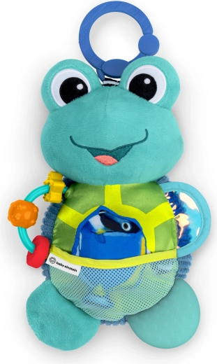 Baby Einstein plysbamse med aktivitetsfunktion – skildpadde med C-ring Neptune’s Sensory Sidekick