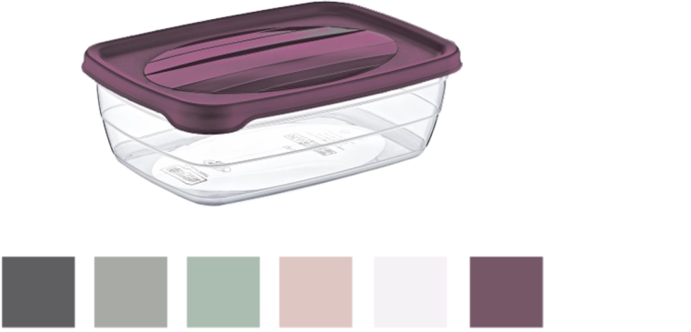 Pravokutna spremnica Trend 0,3 l s poklopcem