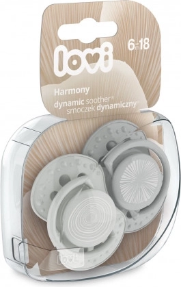 LOVI Ciuccio dinamico in silicone HARMONY 6-18m 2 pz per bambino
