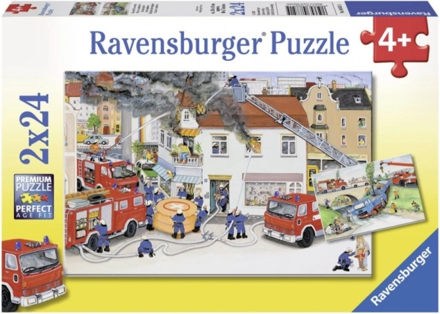 Ravensburger sestavljanka Gasilci 2x24 kosov