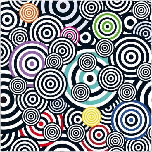 Curiosi kvadratne sestavljanke Q Shake vzorec V 70 koščkov