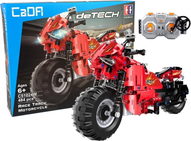 Kit de construction CADA moto RC 2,4 GHz, 484 pièces