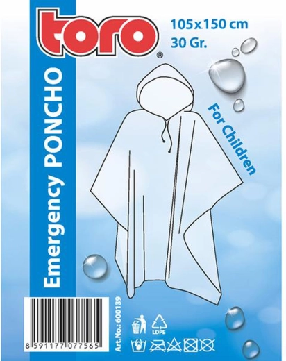 Poncho impermeabile per bambini TORO