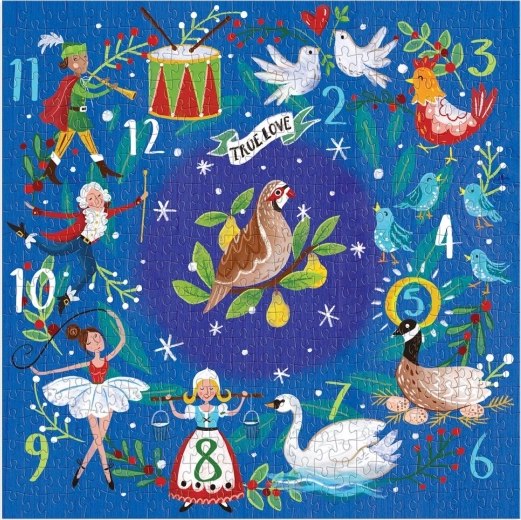 Galison Puzzle Twelve Days of Christmas