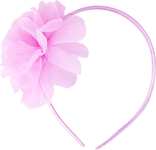 Girls’ headband with a pink flower
