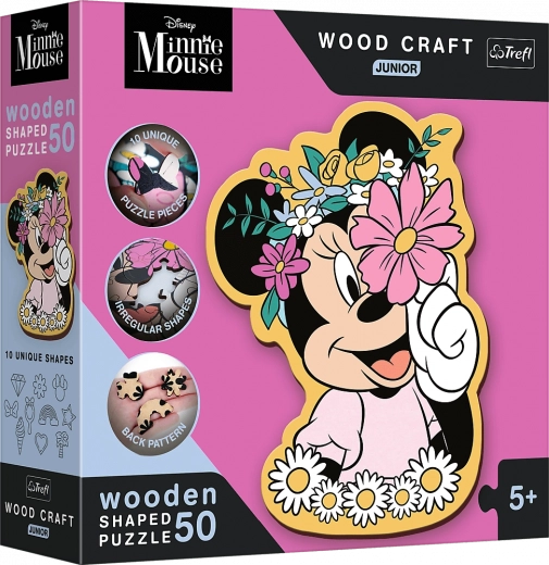 Wooden Puzzle Junior In the World of Minnie 50 Pieces