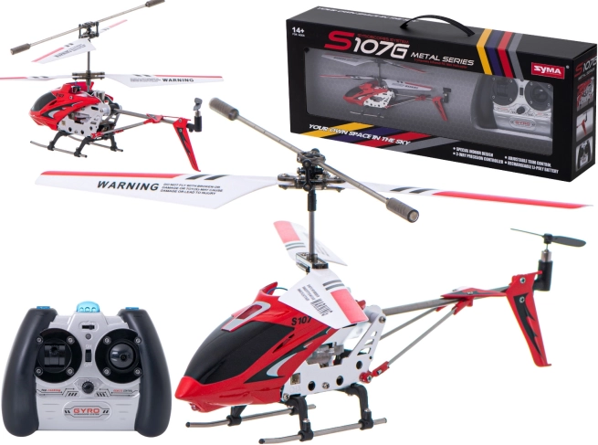 RC-Helikopter Syma S107G – Rot