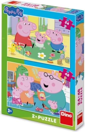 Peppa Pig kids' puzzle set 24 and 48 pieces
