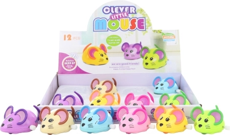 Opwindmuisje met sleuteltje 5,5 × 9 cm