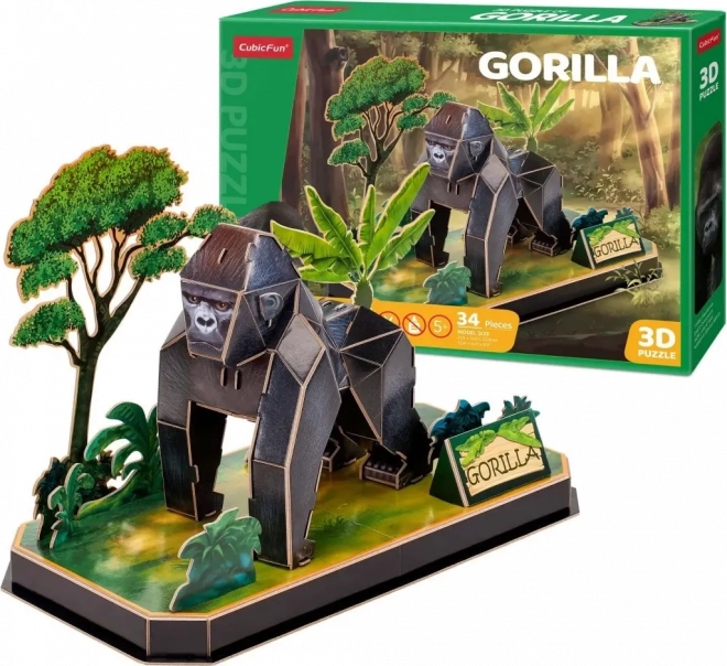 CUBICFUN 3D Puzzle Gorilla 34 Pieces