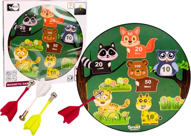 gioco di freccette magnetico per bambini con animaletti verde
