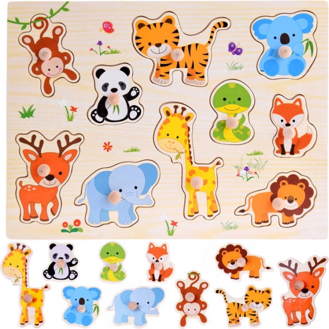 Puzzle in legno con animaletti