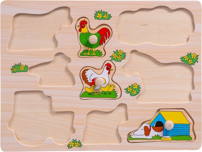 Presa facile grazie ai pomelli in legno