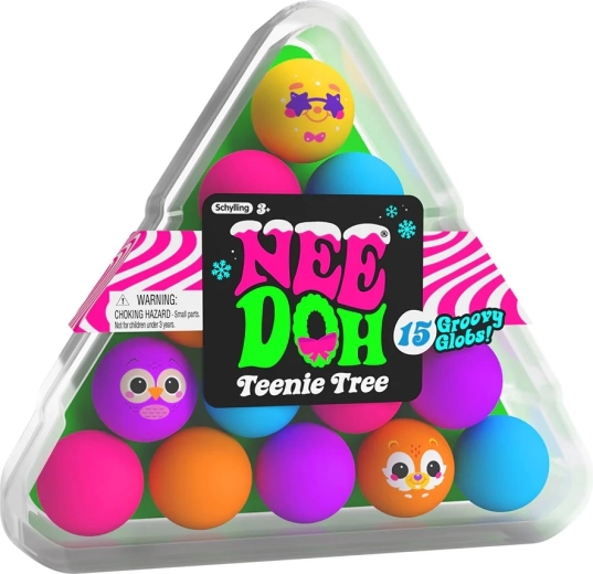 Christmas Tree Schylling NeeDoh with Squishy Ornaments