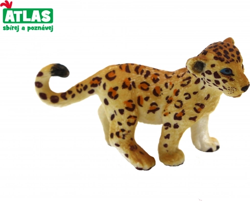 Beeldje van een leopardwelp 5,5 cm