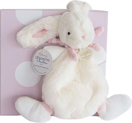 Doudou cadeau set - roze pluchen konijntje