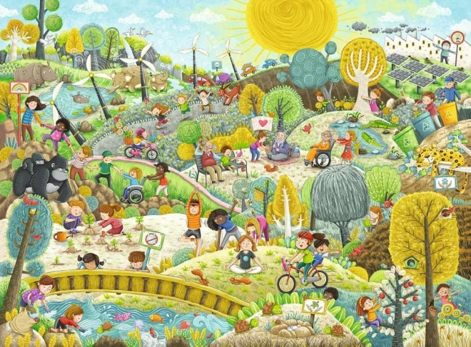 Puzzle Sostenibilità XXL 200 pezzi