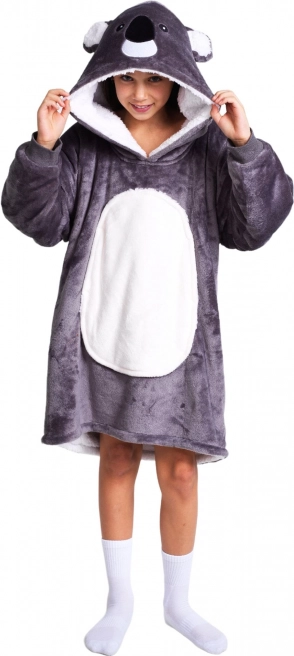 Cozy Noxxiez Koala – warm hooded hoodie blanket for kids aged 7–12