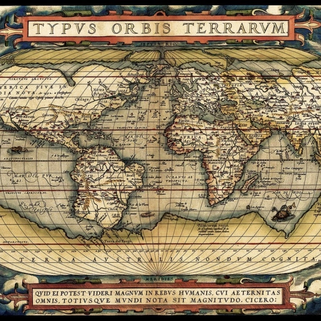 Sestavljanka ART PUZZLE Prvi moderni atlas iz leta 1570 – 3000 koščkov