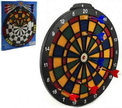Bersaglio per freccette 40 cm con 6 freccette