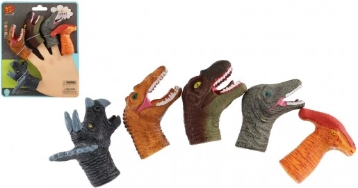 Burattini da dita Dinosauri - set di 5 pezzi