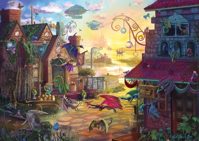 Sárkányposta puzzle 1000 darab