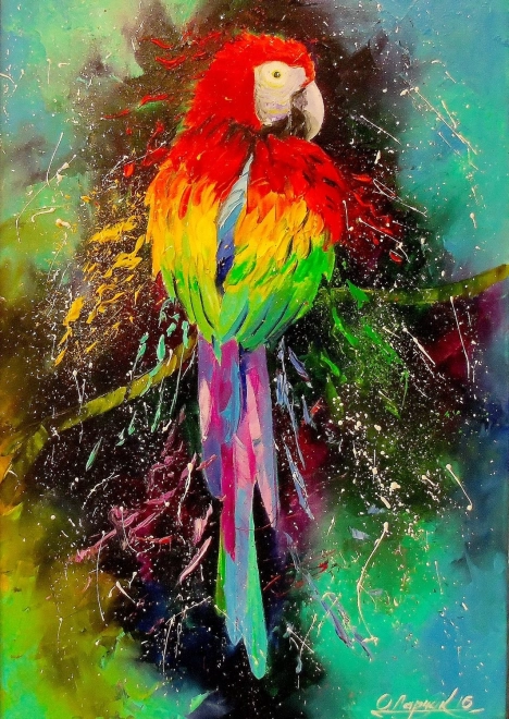 Puzzle pappagallo colorato 1000 pezzi