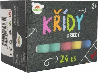 Kolorowe kredy chodnikowe 24 sztuki w pudełku