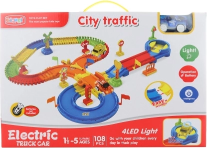 Light-Up Track with Battery-Powered Car