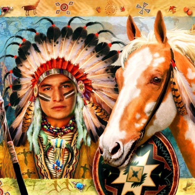 Puzzle Capo Indiano 1500 Pezzi di Bluebird