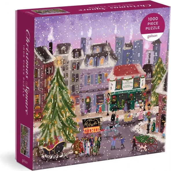 Galison puzzle Christmas town square