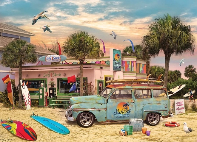 Puzzle Capanna da Surfista 1000 Pezzi di Cobble Hill