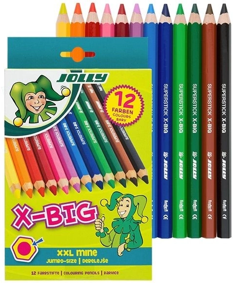 Store voksfarver X-Big Jolly 12 farver