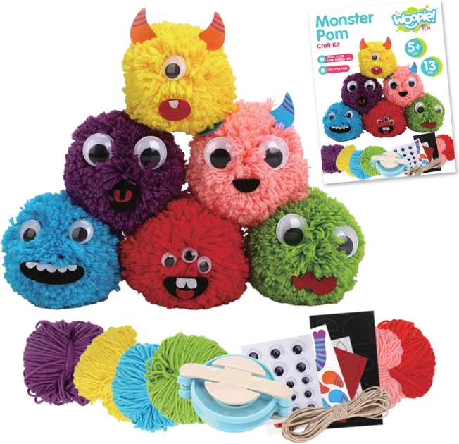 Kreativni set za izradu čudovišnih pompona - Woopie Art&Fun