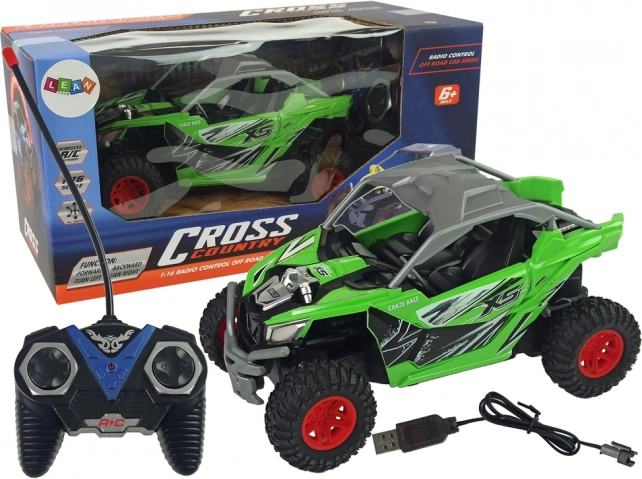 Green Remote Control Off-Road Car 27 MHz