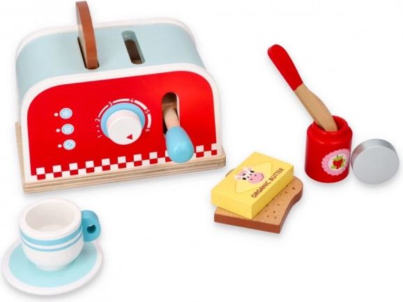 Drevený toaster Pop-Up pre deti