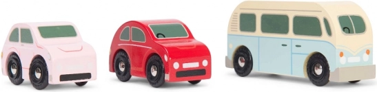 Sada Drevených Retro Autíčiek Le Toy Van