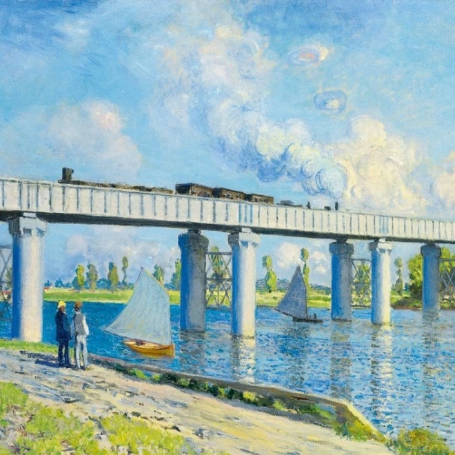 Puzzle Železničný most v Argenteuil 1000 dielikov